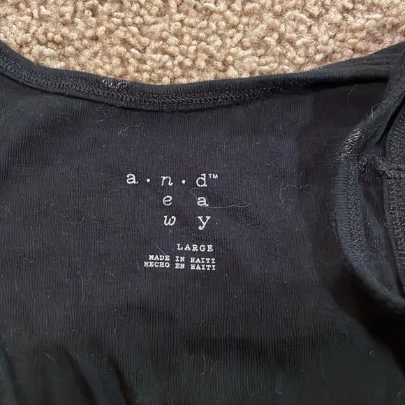 A New Day size large black with gold dots super soft tank. Like new! - Picture 3 of 3